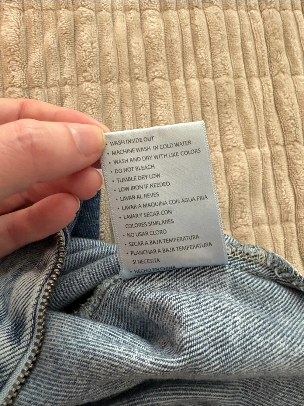 KanCan Light Blue Acid Wash Denim Jacket - Picture 4 of 4